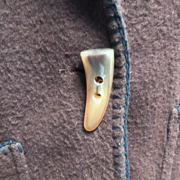 Pasta- brown lightweight jacket with detailed black stitching. Size Medium. - Picture 6 of 8